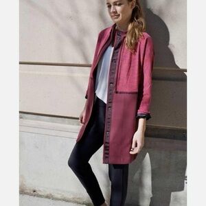 Lululemon Athletica Maroon Cocoon Car Coat